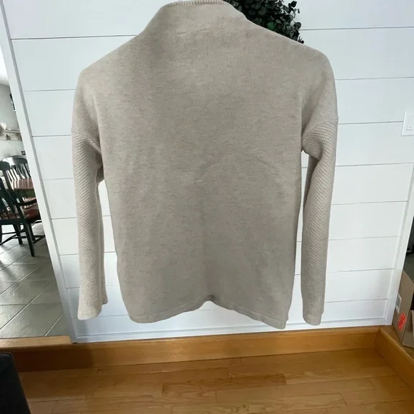 3/20$ Neutral Cream Mock Neck Women's Sweater - Picture 2 of 3